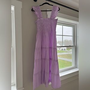 Hill House Ellie Nap Dress Women Medium Purple Gingham